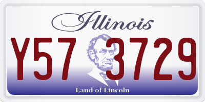 IL license plate Y573729