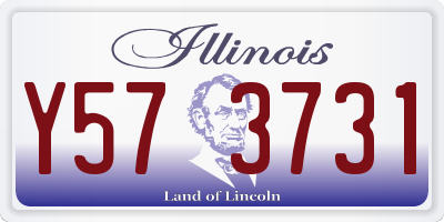 IL license plate Y573731