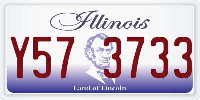 IL license plate Y573733