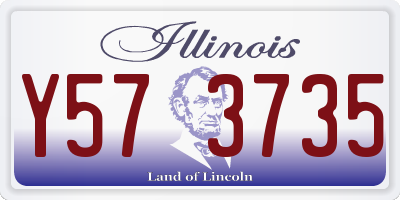 IL license plate Y573735