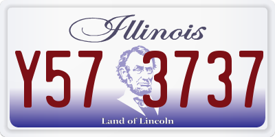 IL license plate Y573737