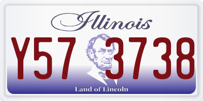 IL license plate Y573738