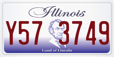 IL license plate Y573749
