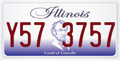 IL license plate Y573757