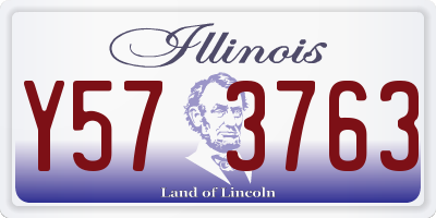 IL license plate Y573763