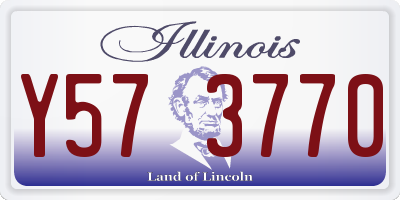 IL license plate Y573770