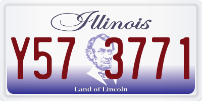 IL license plate Y573771