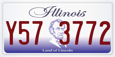 IL license plate Y573772