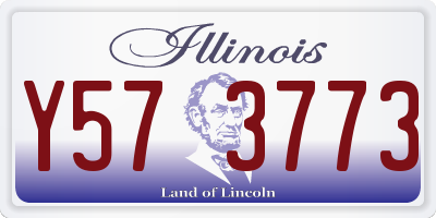 IL license plate Y573773
