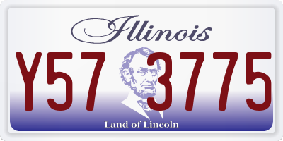 IL license plate Y573775