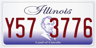 IL license plate Y573776