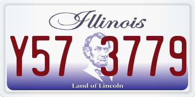 IL license plate Y573779