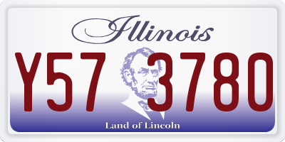 IL license plate Y573780