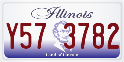 IL license plate Y573782