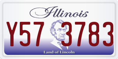 IL license plate Y573783
