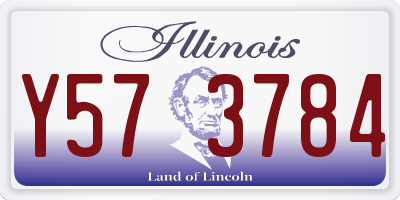 IL license plate Y573784
