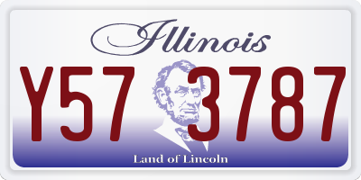 IL license plate Y573787
