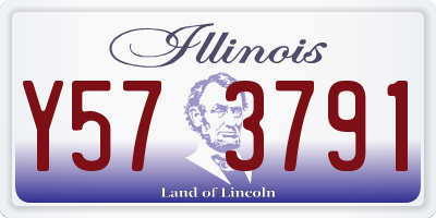 IL license plate Y573791