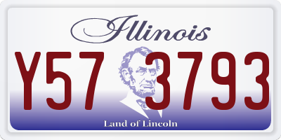 IL license plate Y573793