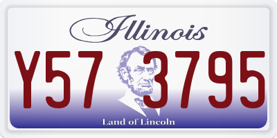 IL license plate Y573795