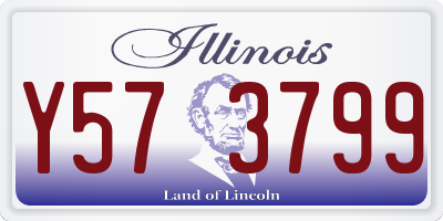 IL license plate Y573799