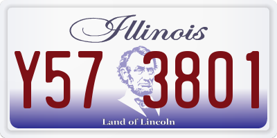 IL license plate Y573801