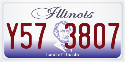 IL license plate Y573807