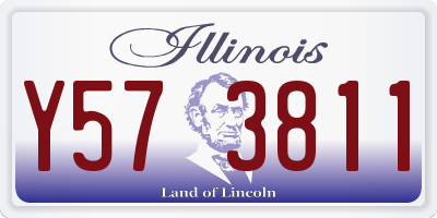 IL license plate Y573811
