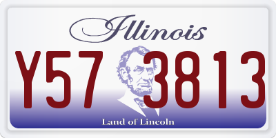 IL license plate Y573813