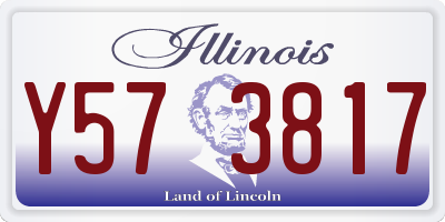 IL license plate Y573817