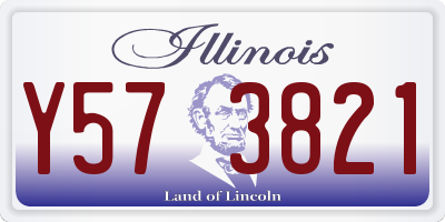 IL license plate Y573821