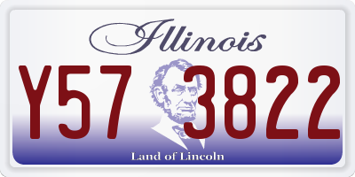 IL license plate Y573822