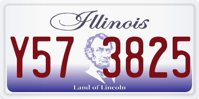 IL license plate Y573825