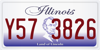 IL license plate Y573826