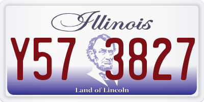 IL license plate Y573827