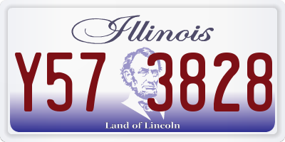 IL license plate Y573828