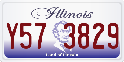 IL license plate Y573829
