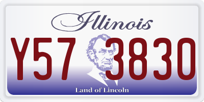 IL license plate Y573830