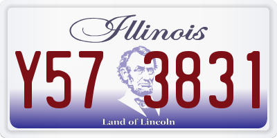 IL license plate Y573831