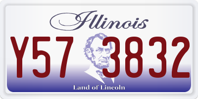 IL license plate Y573832