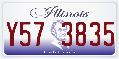 IL license plate Y573835