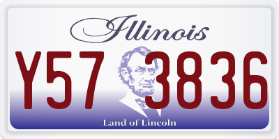 IL license plate Y573836