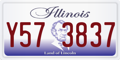 IL license plate Y573837