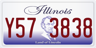 IL license plate Y573838