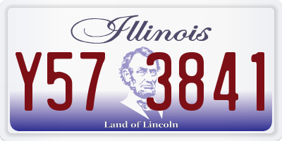 IL license plate Y573841