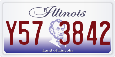 IL license plate Y573842