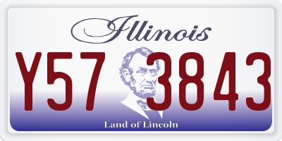 IL license plate Y573843