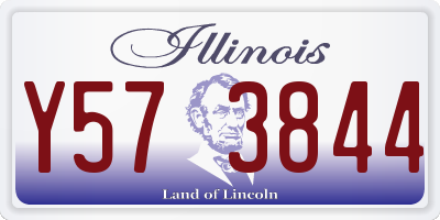 IL license plate Y573844