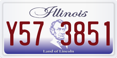 IL license plate Y573851
