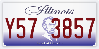 IL license plate Y573857